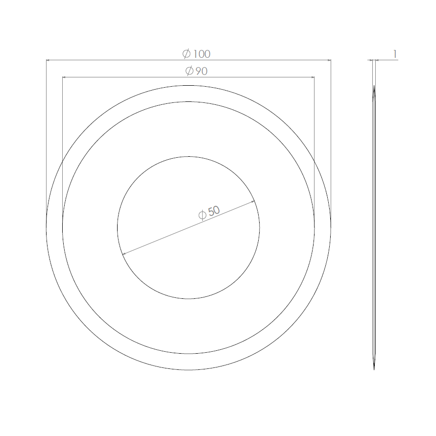  Artikelbild 2 des Artikels “Kreismesser 100 x 50 x 1 “