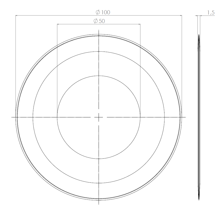  Artikelbild 2 des Artikels “Kreismesser 100 x 50 x 1,5 “
