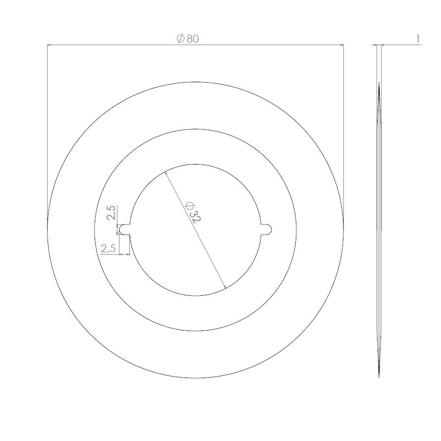 Artikelbild 2 des Artikels “Kreismesser 80 x 32 x 1 “