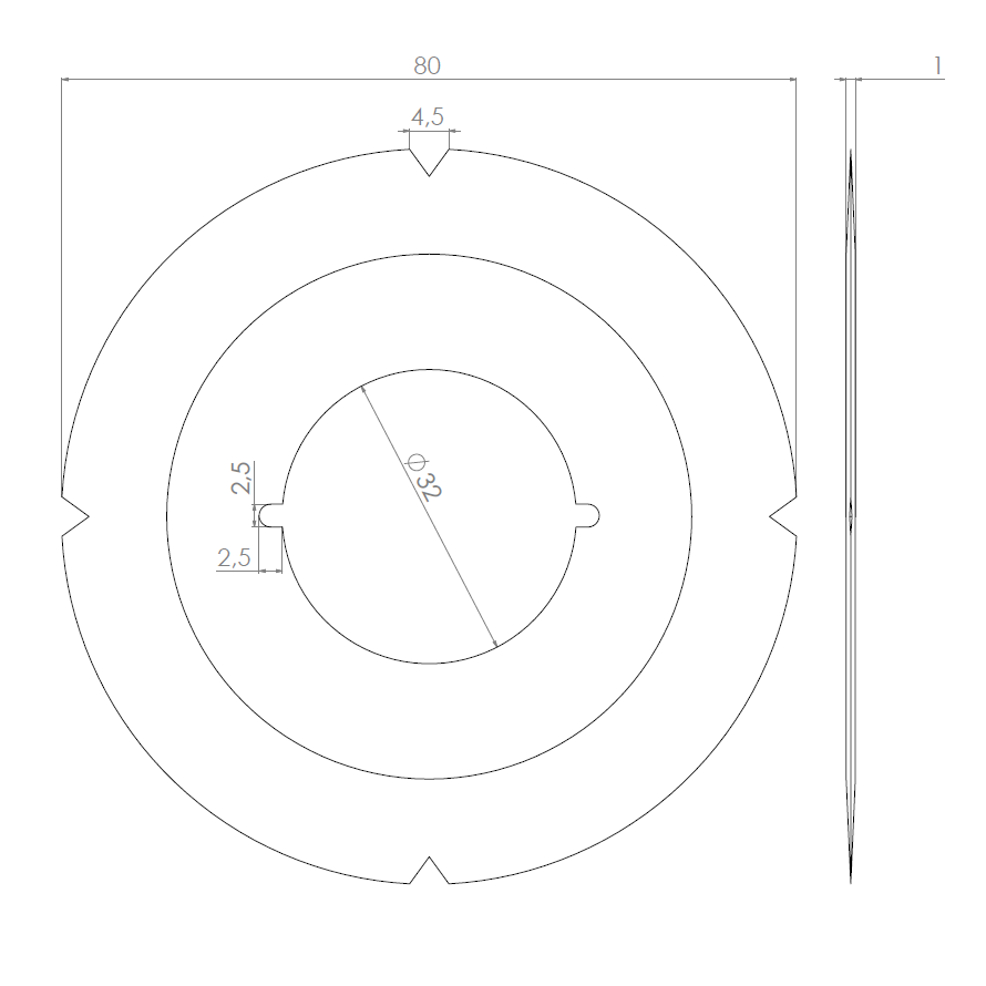  Artikelbild 2 des Artikels “Kreismesser 80 x 32 x 1 “