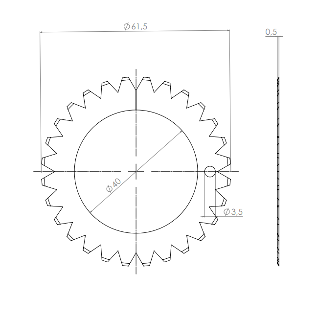  Artikelbild 2 des Artikels “Kreismesser 61,5 x 40 x 0,5 “