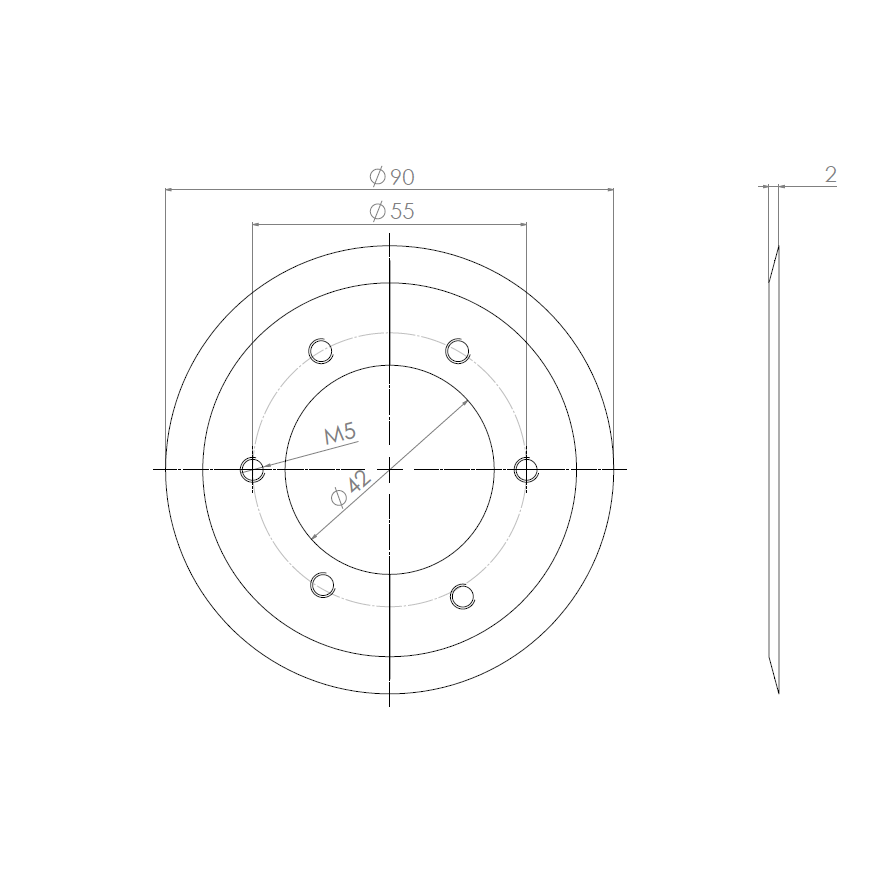  Artikelbild 2 des Artikels “Kreismesser 90 x 42 x 2 “