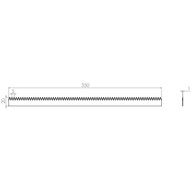  Artikelbild 2 des Artikels “Maschinenmesser 350 x 20 x 1 “