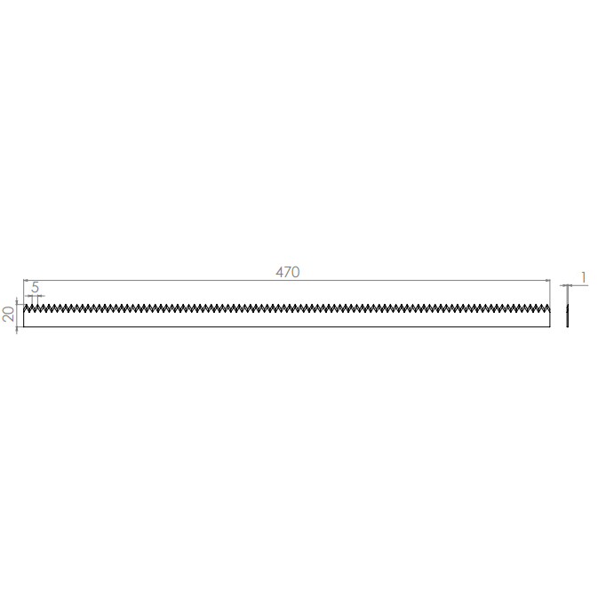  Artikelbild 2 des Artikels “Maschinenmesser 470 x 20 x 1 “