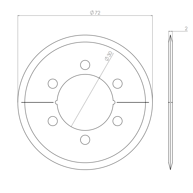  Artikelbild 2 des Artikels “Kreismesser 80 x 30,1 x 2 “