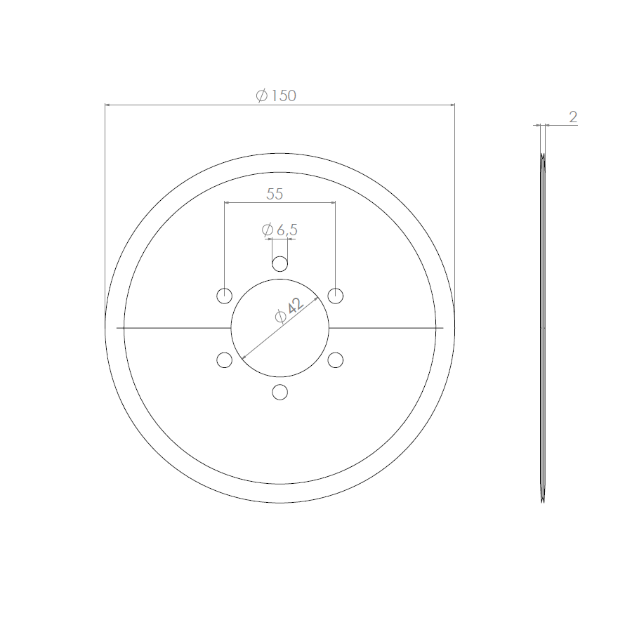  Artikelbild 2 des Artikels “Kreismesser 150 x 42 x 2 “